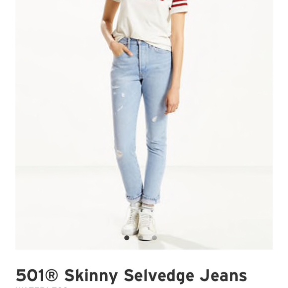 Levi's Denim - New Levi’s 501 Skinny High Waist Selvedge Jeans